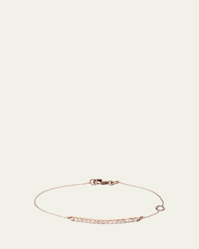 Sunset Blvd 14k Yellow Gold Diamond Chain Bracelet